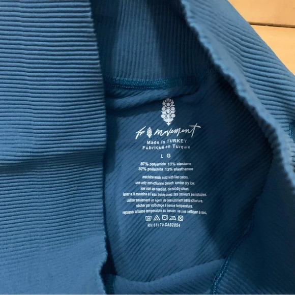 Free People FP Movement High-Rise Ankle Free Throw Leggings Coastline Large NEW - Picture 6 of 7